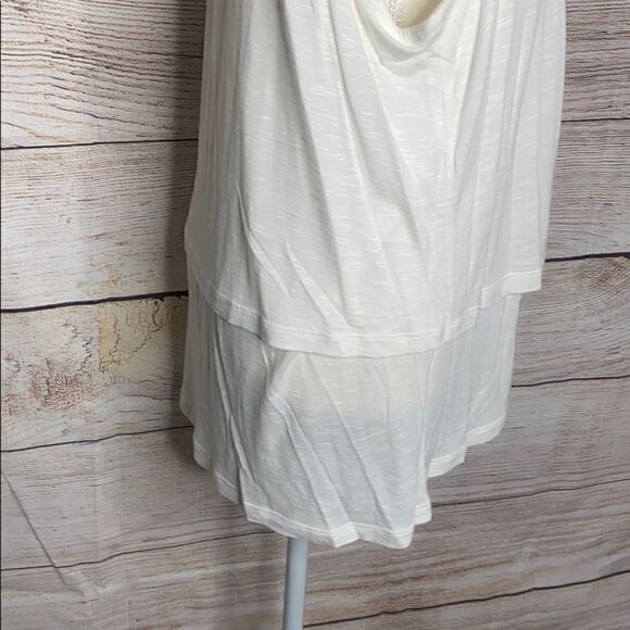 Lila Rose White High Cut Tank Top Blouse - Picture 7 of 7